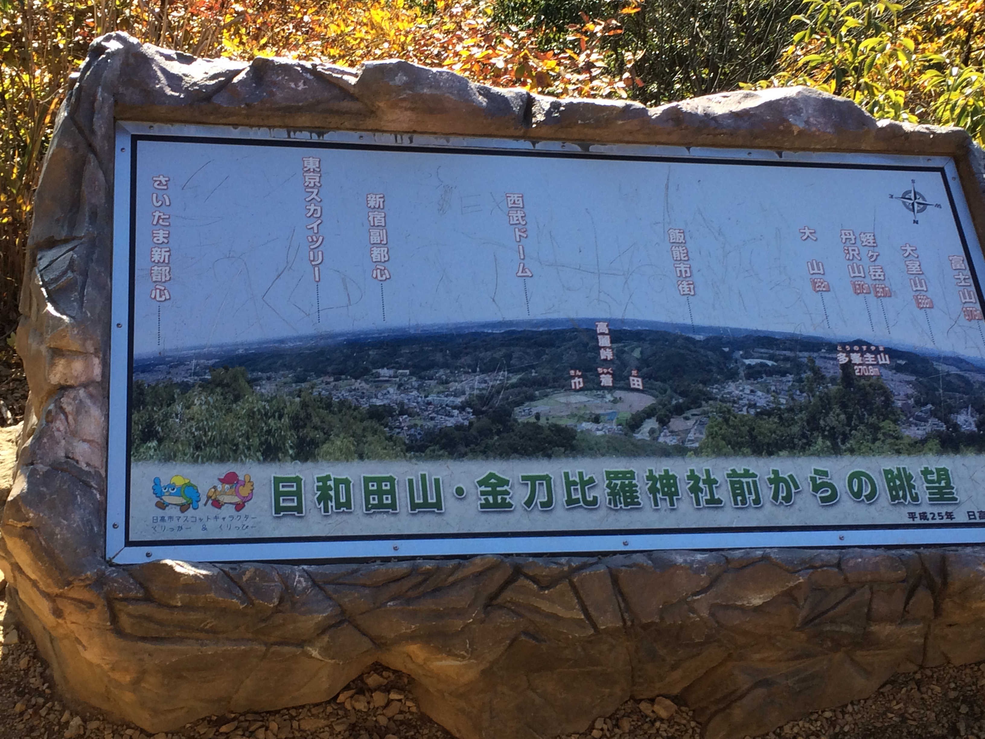 金刀比羅神社・日和田山からの眺望