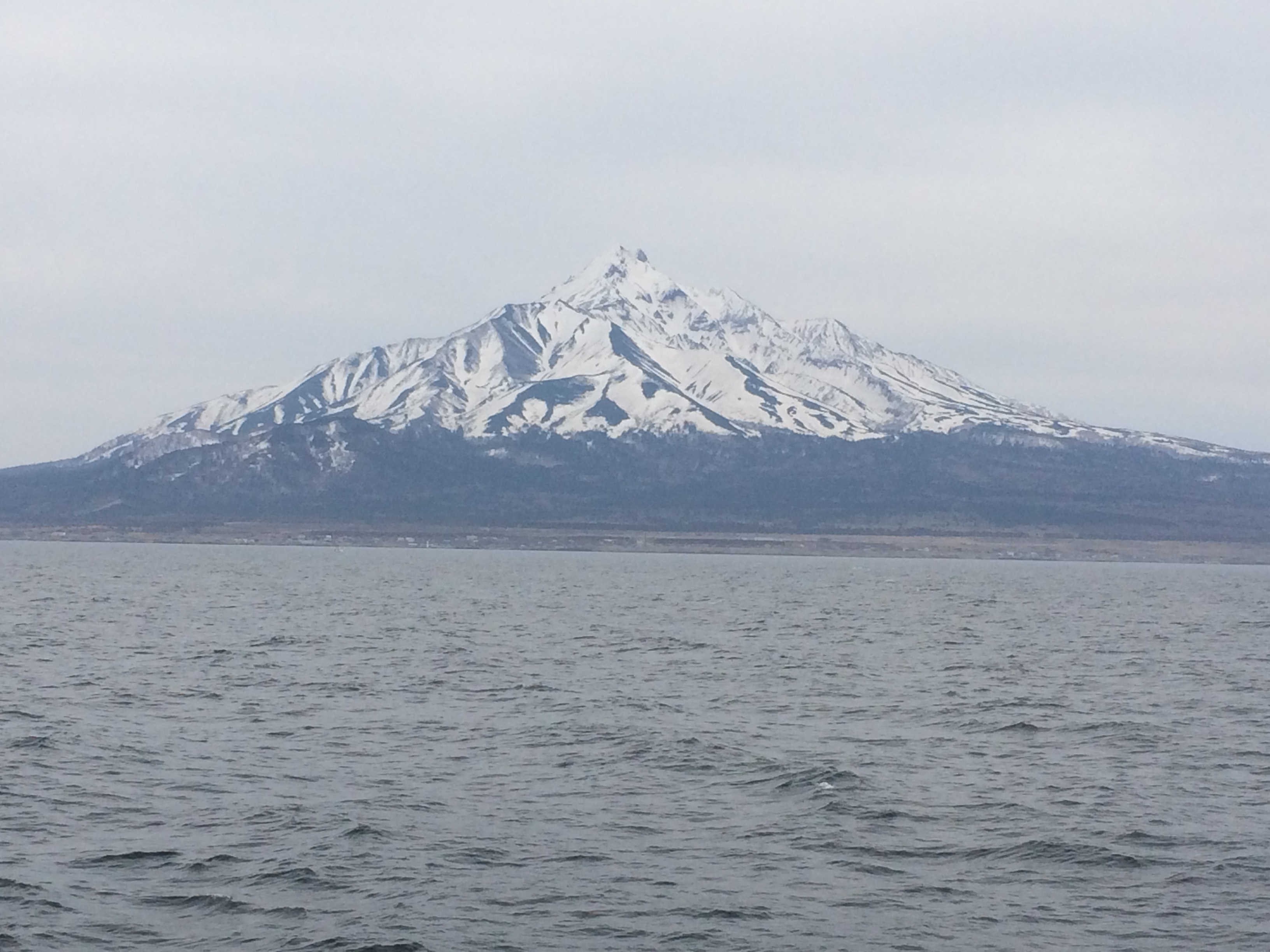    ハートランドフェリー（礼文島→利尻島）から利尻富士    