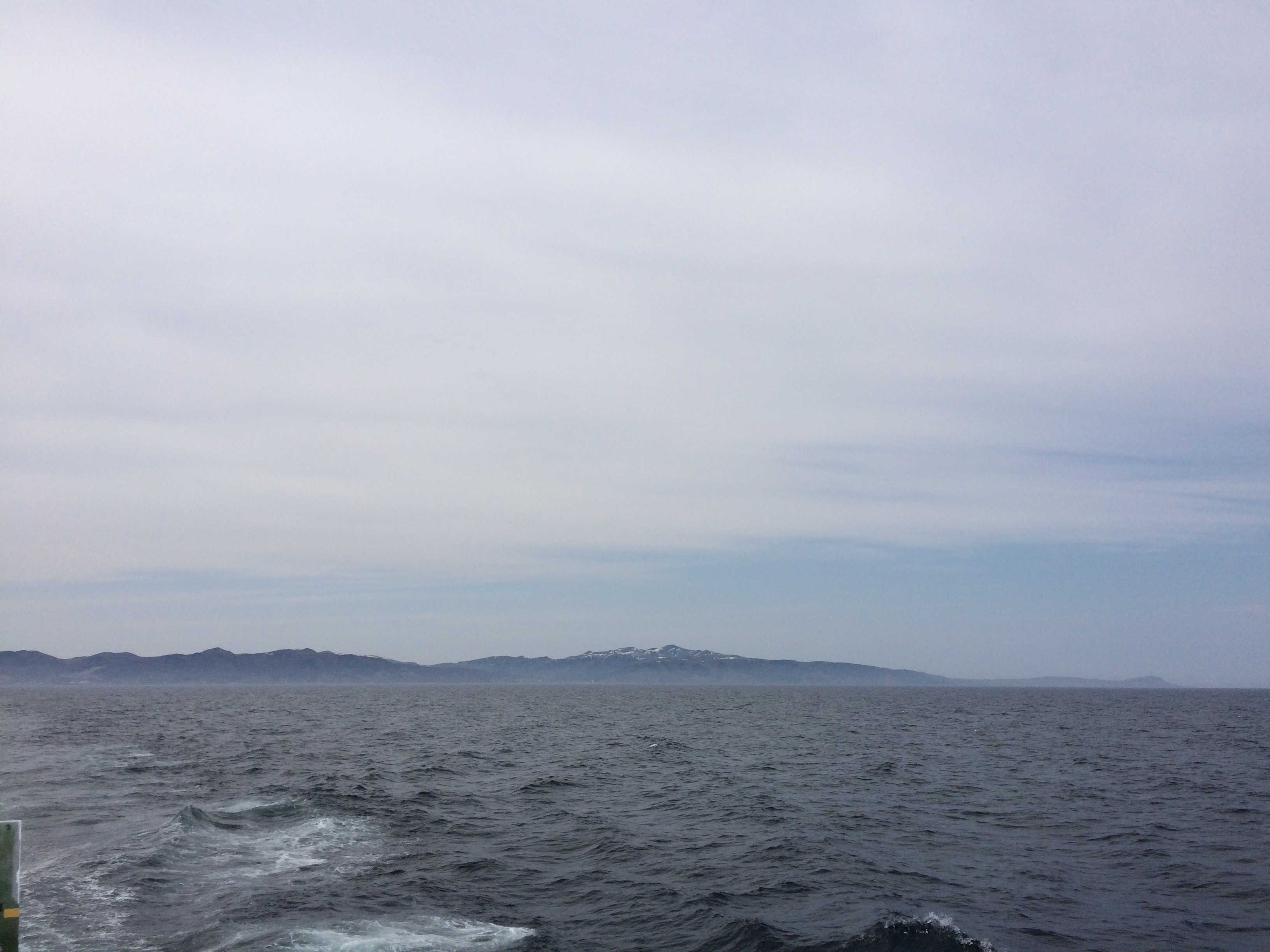  ハートランドフェリー（礼文島→利尻島）から利尻富士  