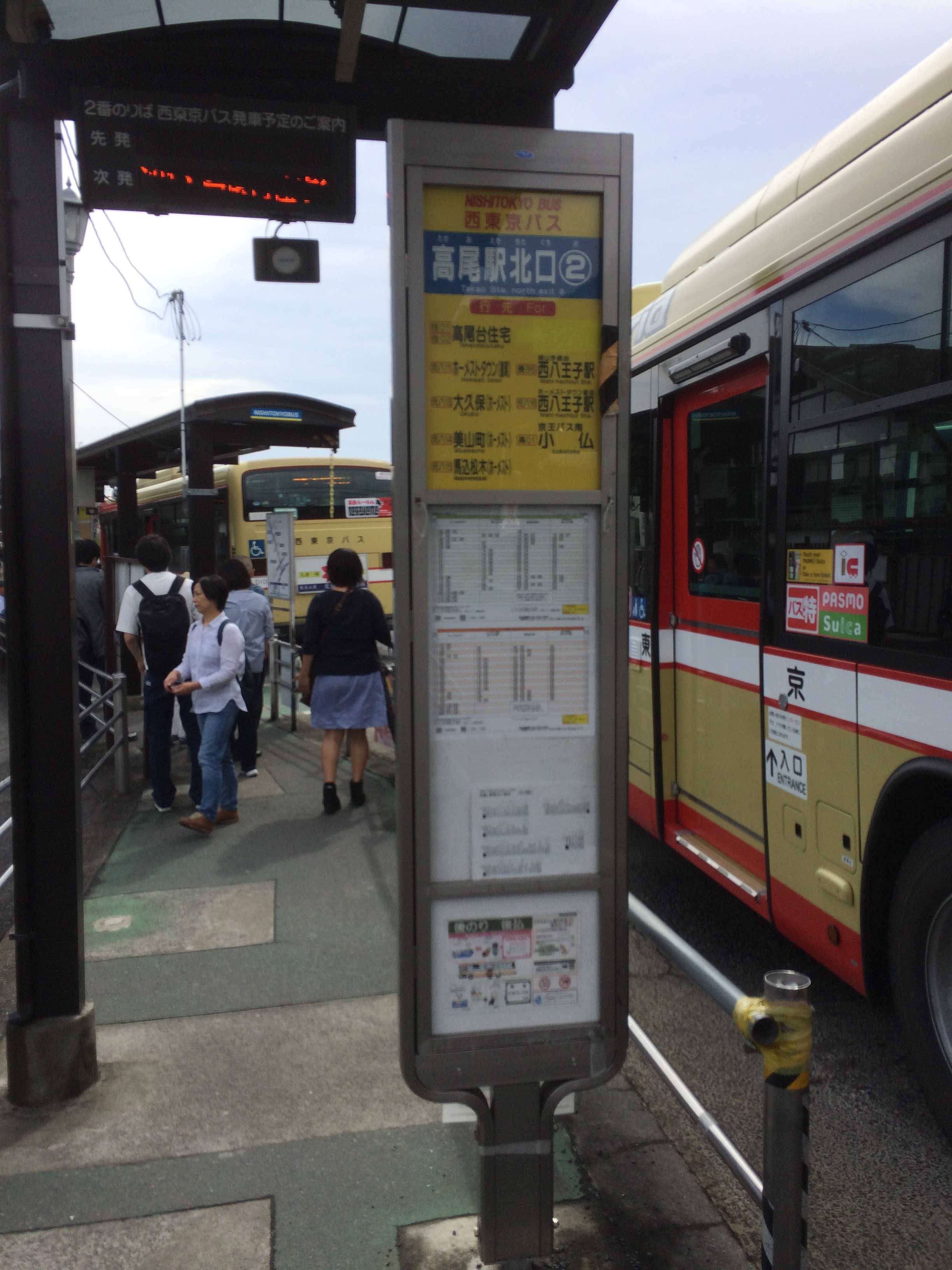 高尾駅北口（バス：9時12分）（スタート）