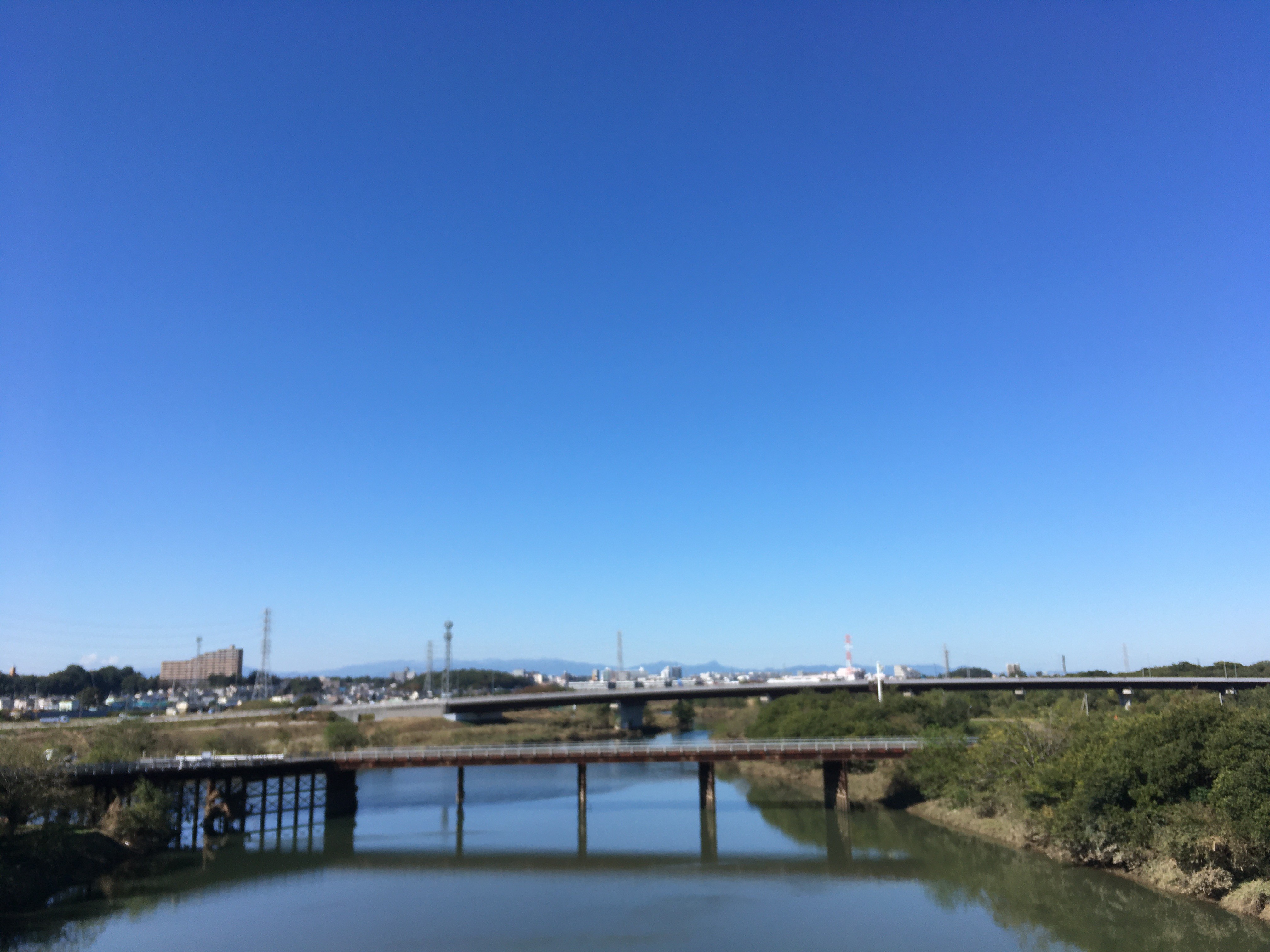 朝霞水門からの風景